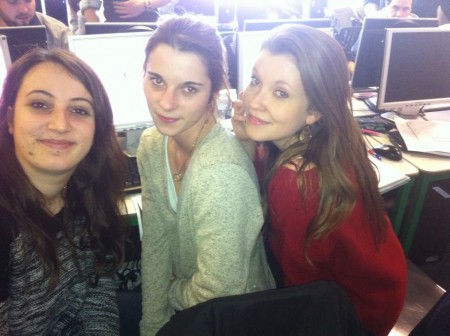 Lisa, Coralie et Claire